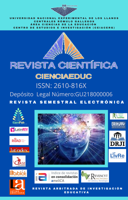 Descripción de la Revista CIENCIAEDUC – UNIVERSIDAD NACIONAL EXPERIMENTAL  DE LOS LLANOS CENTRALES RÓMULO GALLEGOS